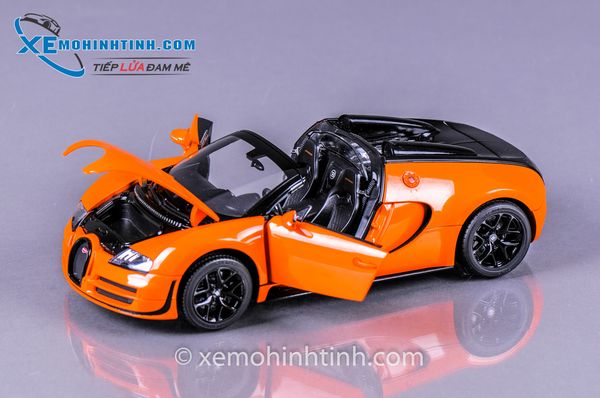 Xe Mô Hình Bugatti Veyron Grand Sport Vitesse 1:18 Rastar (Cam)