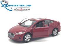 HỘP XE MÔ HÌNH Hyundai Elantra WELLY 1:36 (Đỏ)