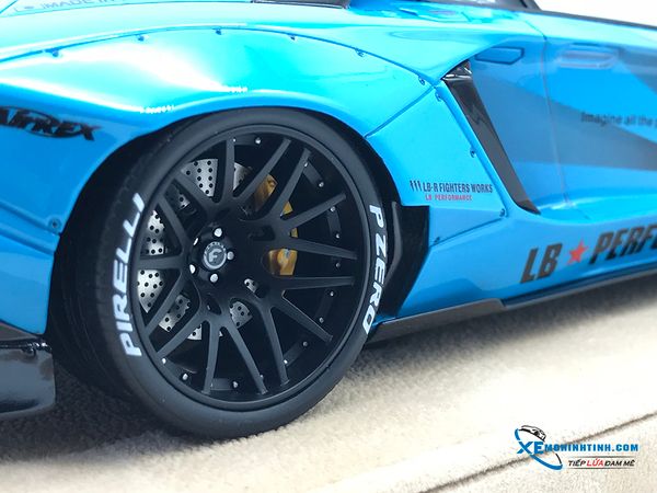 LB1864(BB-D) MH LB WALKS LAMBORGHINI AVENTADOR LP700-4 (BLUE-DA)