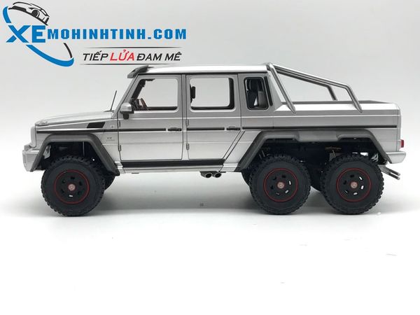 XE MÔ HÌNH MERCEDES BENZ G63 6×6 AMG 1:18 AUTOART (BẠC)