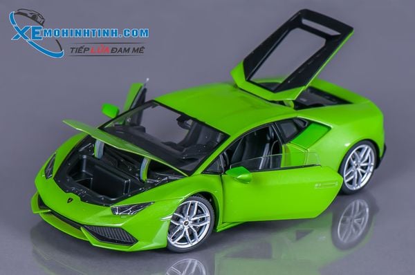 XE MÔ HÌNH LAMBORGHINI HURACAN 1:18 WELLY-NEX (XANH LÁ)