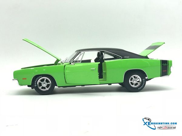 Xe Mô Hình Dodge Charge R/T 1969 1:18 Maisto ( Xanh Lá )