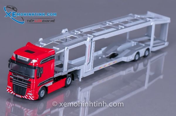 Xe Mô Hình Xe Container Đầu Kéo Chở Xe (Không Xe) 1:50 Kdw