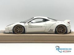 1/18 LB WORKS FERRARI 458 WHITE WITH GOLD WHEEL