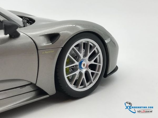 Porsche 918 Spyder mui cứng Welly 1:18 (Xám)