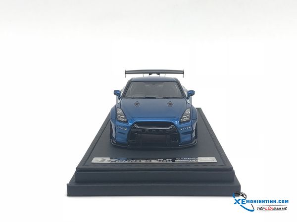 MH IGNITION MODEL 1:43 NISSAN GTR-R35 PANDEM ( BLUE METALLIC )