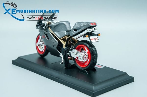 XE MÔ HÌNH DUCATI 748 1:18 MAISTO (XÁM)