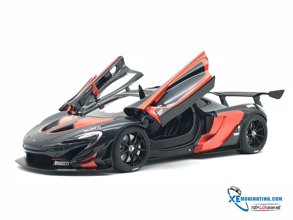 MH MCLAREN P1 GTR 1:18 AUTOART (DARK GREY METALLIC:ORANGE ACCENTS)