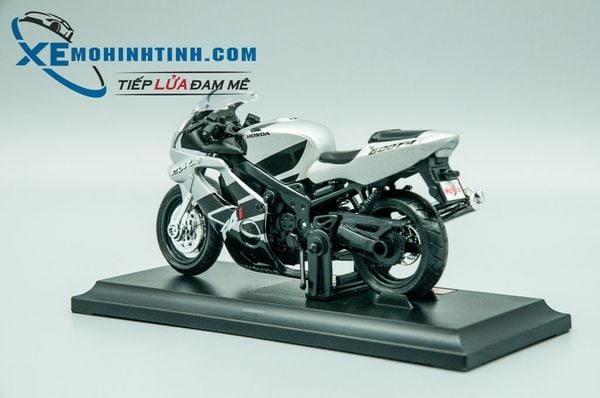 XE MÔ HÌNH HONDA CBR600 F4i 1:18 MAISTO (BẠC)