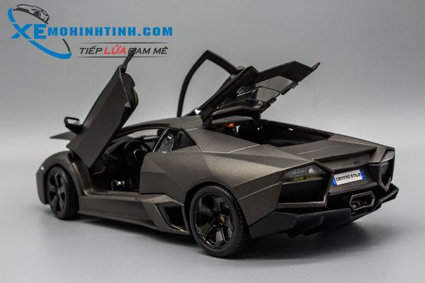 XE MÔ HÌNH LAMBORGHINI REVENTON 1:18 BBURAGO (XÁM)