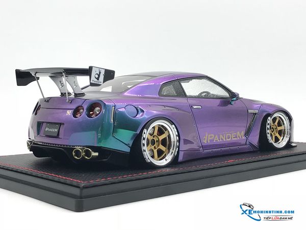 Nissan GTR-R35 LB Works  Ignition 1:18 (Tím)