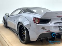 Xe mô hình Ferrari 488 Liberty Walks 1/18 ( Xám Tro )