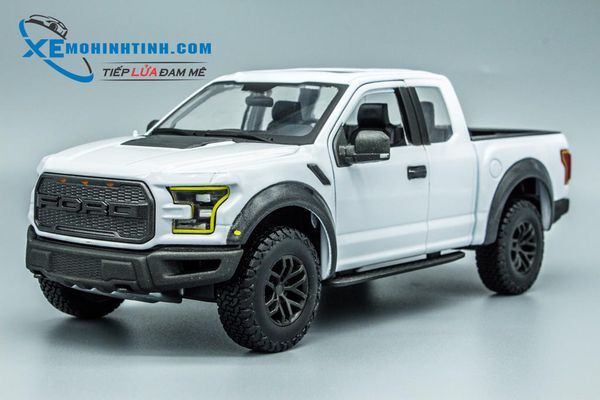 Xe Mô Hình Ford F150 Raptor 1:24 Maisto (Trắng)