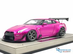 Nissan R35-GTR Rocket Bunny   Make Up 1:18 (Hồng)