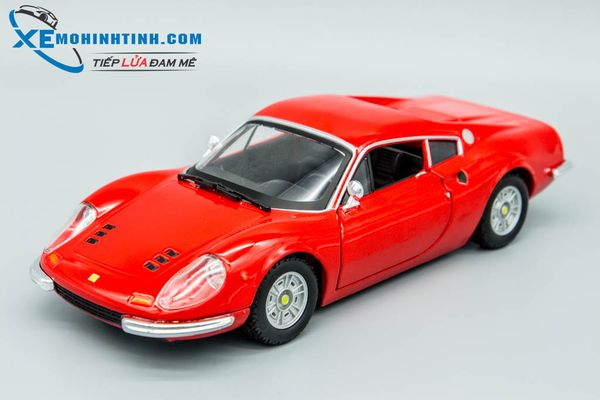 Xe Mô Hình Ferrari Dino 246 Gt 1:24 Bburago (Đỏ)