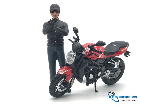 XE MÔ HÌNH MV AGUSTA BRUTALE 1090R 1:12 MAISTO (ĐỎ)