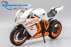 XE MÔ HÌNH KTM 1190 RC8 1:10 WELLY (TRẮNG CAM)