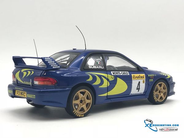 SUBARU Impreza WRC 1997 #4 Piero Liatti/Fabriziapons Autoart 1:18 (Xanh)