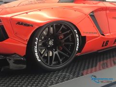 LB1864(O-C) MH LB WALKS LAMBORGHINI AVENTADOR LP700-4 (ORANGE-CARBON)