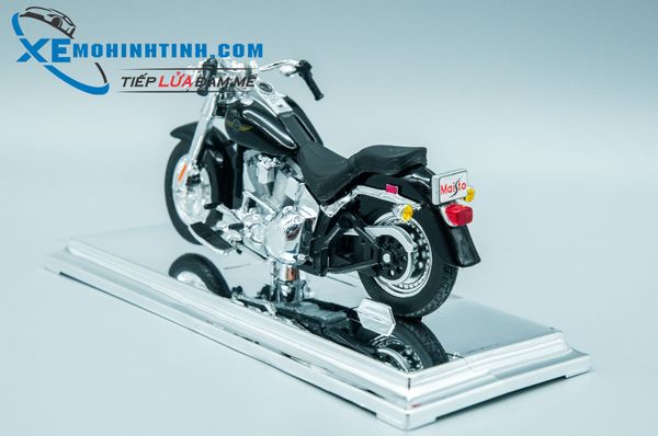 XE MÔ HÌNH HARLEY DAVIDSON FLSTFI Fat Boy 1:18 MAISTO (ĐEN)