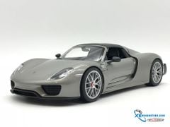 Porsche 918 Spyder mui cứng Welly 1:18 (Xám)