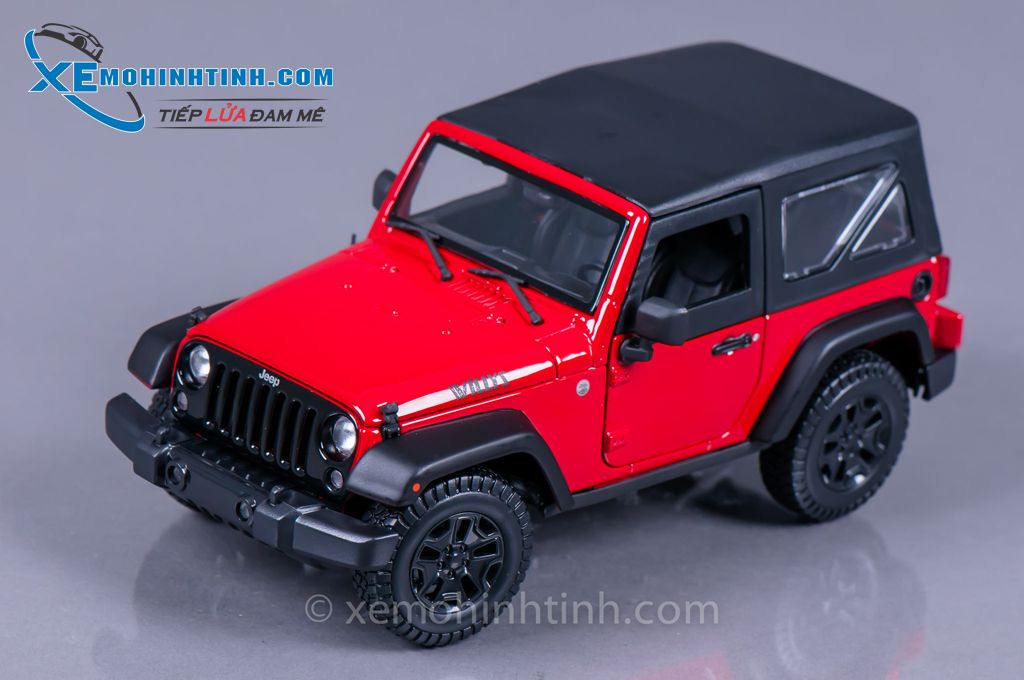 Xe Mô Hình Jeep Wrangler Rubicon 2014 1:18 Maisto (Đỏ) – Shop Xe Mô Hình  Tĩnh