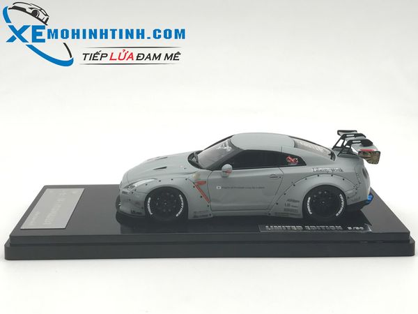 Nissan GTR R35 Liberty Walk 1:43 Onemodel (Xám)