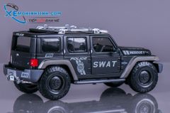 XE MÔ HÌNH JEEP WRANGLER CONCEPT SWAT POLICE VERSION 1:18 MAISTO (ĐEN MỜ)