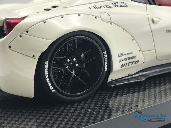 Ferrari 458 LB Roadster Liberty Walk 1:18 (Trắng)