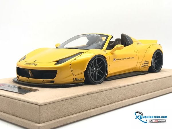 Ferrari 458 LB Roadster Liberty Walk 1:18 (Vàng)