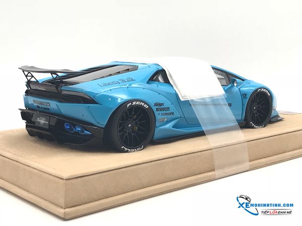 LB1860P MH LIBERTY WALK 1:18 HURACAN LB610 (BABY BLUE) ĐẾ DA