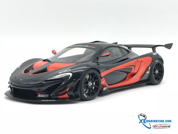 MH MCLAREN P1 GTR 1:18 AUTOART (DARK GREY METALLIC:ORANGE ACCENTS)