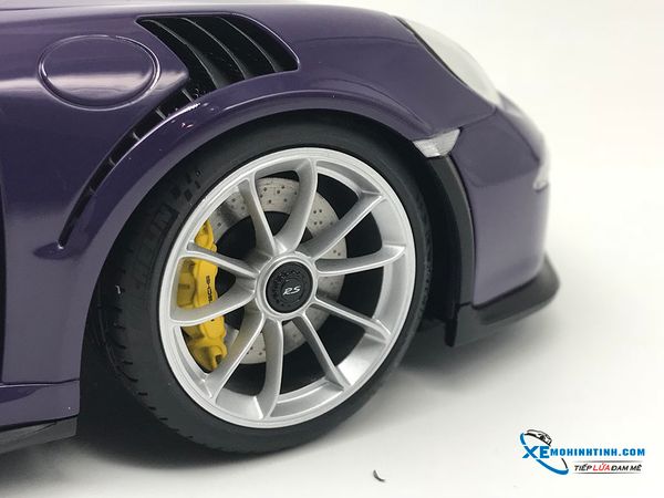 1/18 PORSCHE 911(991) GT3 RS (ULTRAVIOLET/SILVER WHEELS)