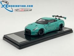 Nissan GTR R35 Liberty Walk 1:43 Onemodel (Xanh)