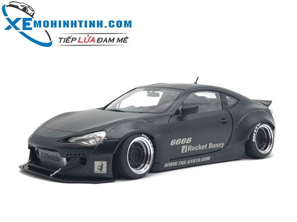 1:18 ROCKET BUNNY TOYOTA 86 (MATT BLACK/BLACK WHEELS)