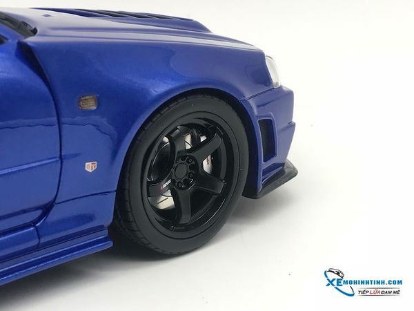 Xe Mô Hình Nissan Nismo R34 GT-R Z-tune 1:18 GTSpirit ( Xanh )