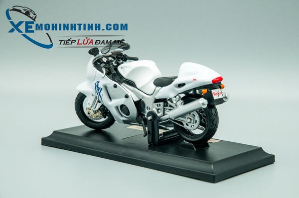 Xe Mô Hình Suzuki Gsx1300R 1:18 Maisto (Trắng)