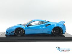 J01-06 MH 1:18 JEC FERRARI 488 LB WALKS (BABY BLUE) - CARBON