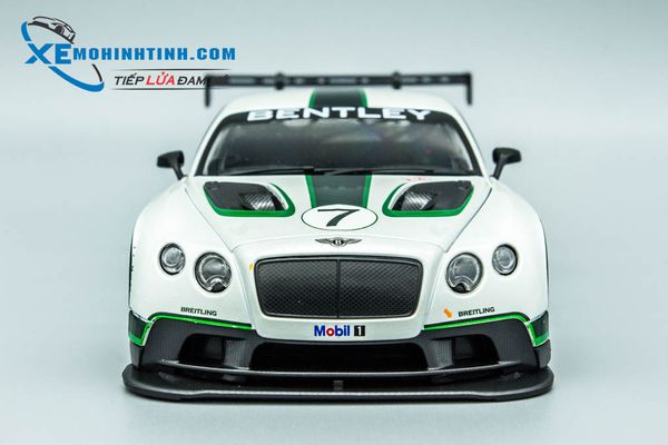 Xe Mô Hình Bentley Continental Gt3 1:24 Bburago (Trắng)