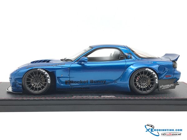 MH IGNITION MODEL 1:18 ROCKET BUNNY RX-7 (BLUE METALLIC)