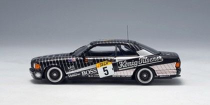 Xe Mô Hình Mercedes-Benz 500 SEC (W126) AMG 24 HRS  Race Spa Franchorchamps 1989 #5 1:43 Autoart ( Đen )