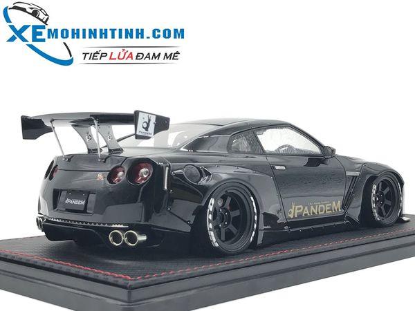 Xe Mô Hình Nissan Pandem R35 Gt-R 1:18 Ignition Model (Đen)