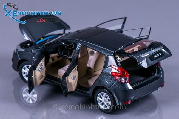 XE MÔ HÌNH TOYOTA YARIS 1:18 PAUDI (XÁM)