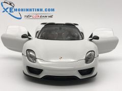 Xe Mô Hình 1:18 Porsche 918 Spyder Weissach Package - Trắng