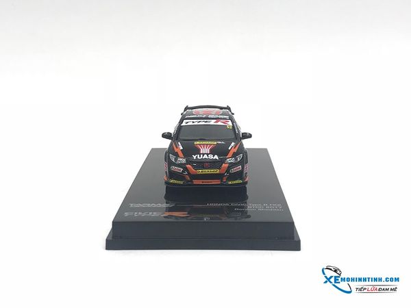 Honda Civic Type RFK 2 BTCC 2017 Gordon Shedden 1:64 Tarmac ( đen cam )