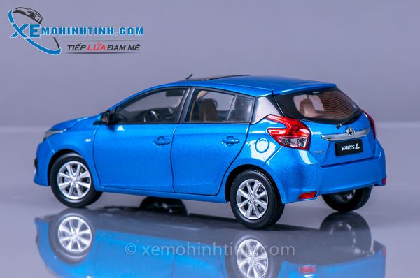 XE MÔ HÌNH TOYOTA YARIS 1:18 PAUDI (XANH DƯƠNG)