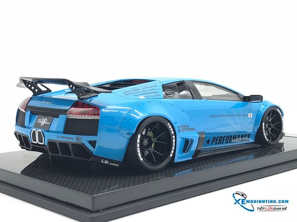 LB1866(BB-C) MH LB WALKS LAMBORGHINI MURCIELAGO LP640 (BABY BLUE-CARBON)-MÂM ĐEN