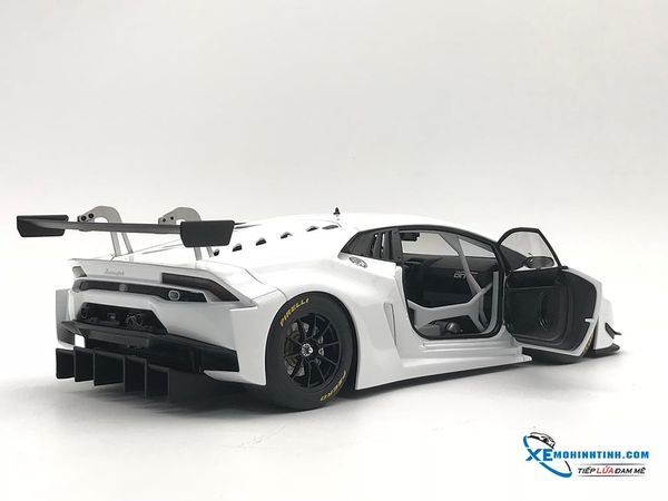 1/18 LAMBORGHINI HURACAN GT3 ( BIANCO ISIS / WHITE )