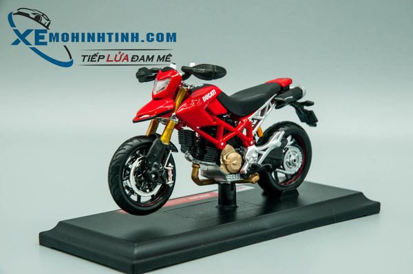 XE MÔ HÌNH DUCATI HYPERMOTARD 1100S 1:18 MAISTO (ĐỎ)