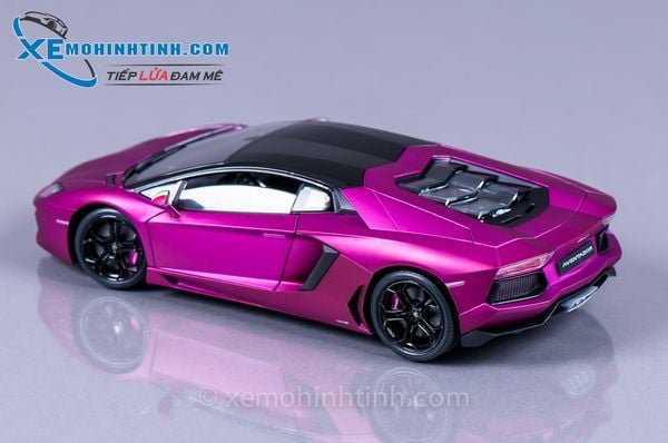 XE MÔ HÌNH LAMBORGHINI AVENTADOR LP700 1:18 WELLY-FX (TÍM)